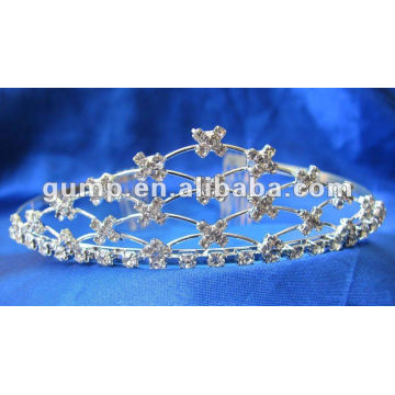 Tiara nupcial de la corona de la boda (GWST12-198)